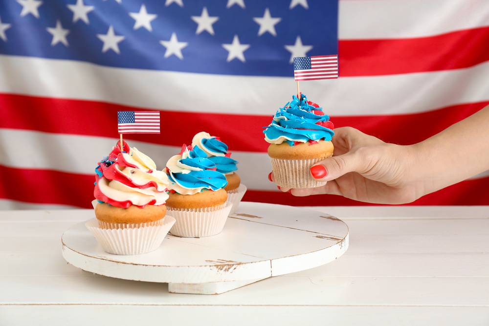 American independence day cupcakes